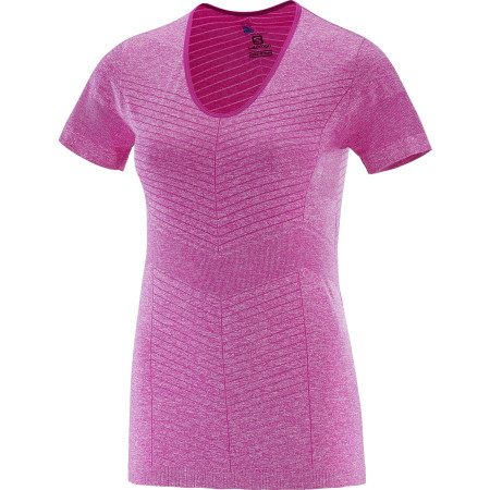 Salomon Elevate seamless tee I Rose violet