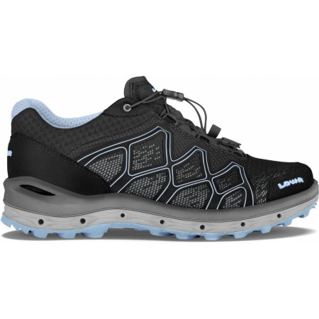 Lowa wandelschoen - Aerox gtx - dames - laag model - zwart/ blauw