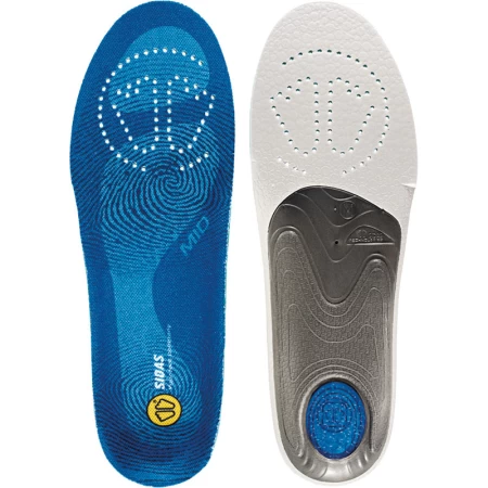 Sidas inlegzool - 3 feet medium arch - blauw