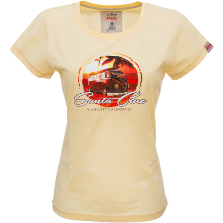 VanOne - Santa cruz california - Dames t shirt - Geel