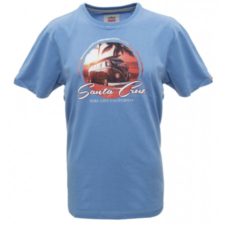 Van One - Santa cruz california tshirt -  blue multi