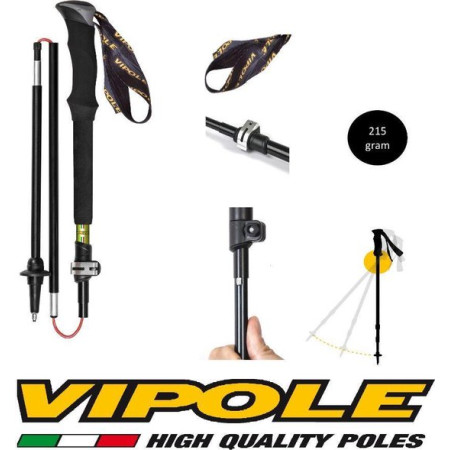 VIPOLE Pop Up Roundhead long - trekking wandelstok