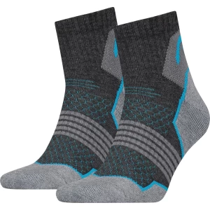 HEAD - Hiking Quarter 2 pack grey-blue - wandelsokken
