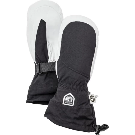 Hesta Heli ski female mitt | black/off white - skihandschoen - want
