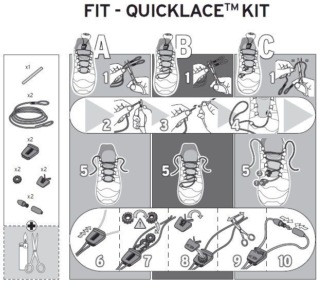 tennis Continent wet Salomon – Quicklace veter kit – Wit | Sportief Tilburg