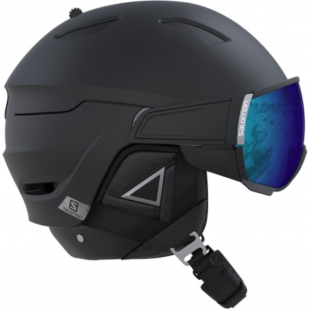 Salomon skihelm - Driver + visier - heren - zwart - Afbeelding 2