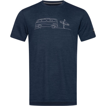 Super Natural - Heren T-shirt - Surf line - blue iris