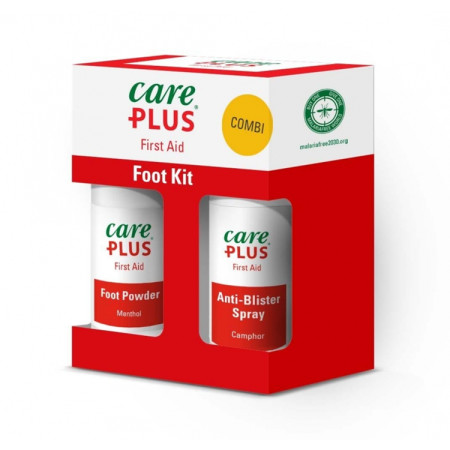CARE PLUS First Aid Foot kit - anti-blaren spray + voet poeder