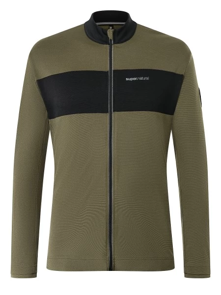Super Natural Men Gravier Jersey - Olive Jet Black