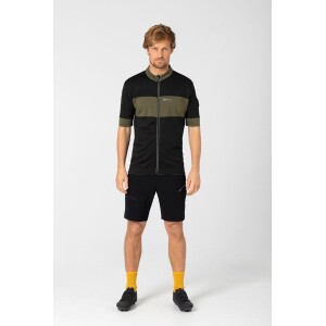 Super Natural Men Gravier Jersey - Olive Jet Black