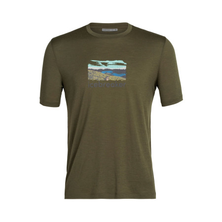 ICEBREAKER Man Tech lite II short sleeve - T-shirt Trailhead Loden