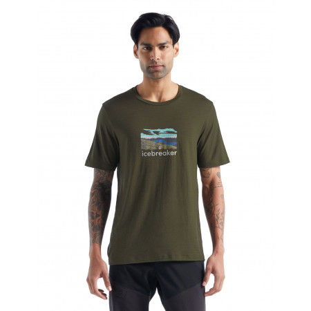 ICEBREAKER Man Tech lite II short sleeve - T-shirt Trailhead Loden - Afbeelding 2