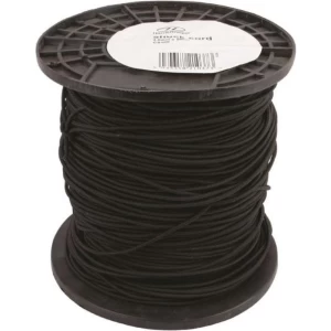 HIGHLANDER Elastiek 2,5mm zwart - per strekkende meter