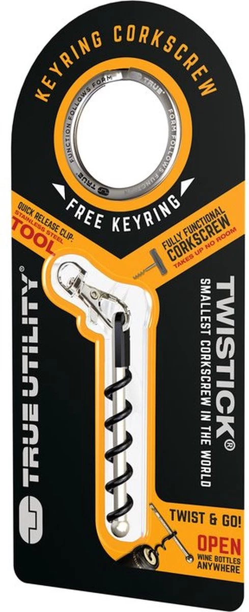 TRUE UTILITY Twistick Kurkentrekker Clam - Afbeelding 2