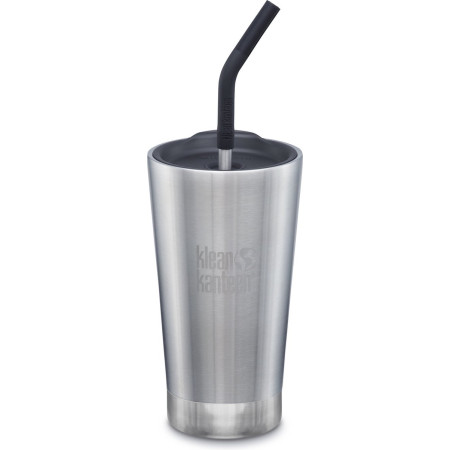 KLEAN KANTEEN Geisoleerde drinkfles + rietje 473ml
