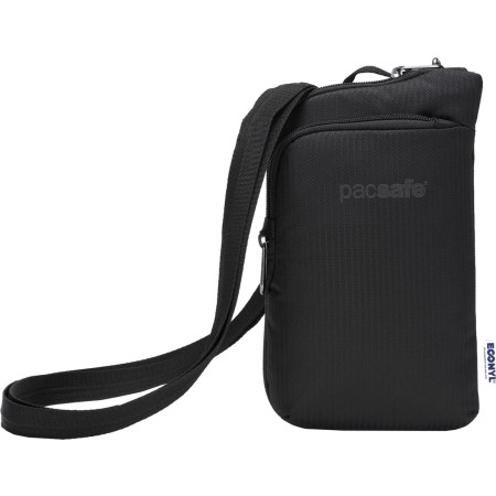 PACSAFE econyl crossbody/schouder tas zwart