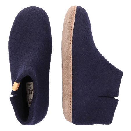 Tofvel Slipa navy blue rubberen zool - Afbeelding 2