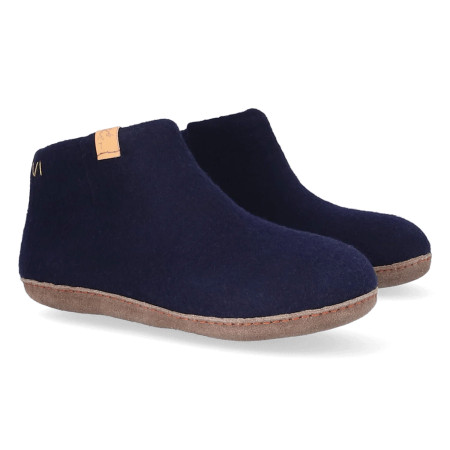 Tofvel Slipa navy blue rubberen zool - Afbeelding 3