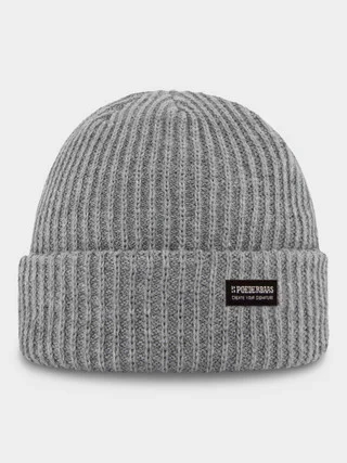 POEDERBAAS Royal rib beanie grey