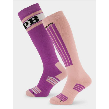 POEDERBAAS Ski Socks |2pack | Swedish Pink