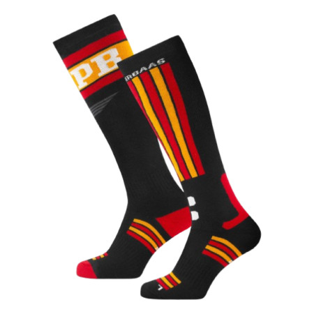 POEDERBAAS Ski Socks 2 Pack Swedisch Black | Red