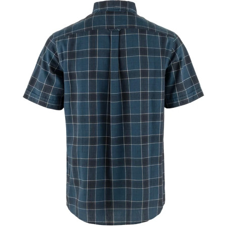 Fjällräven Övik Travel Shirt SS M | Indigo Blue/Dark Navy - Afbeelding 2