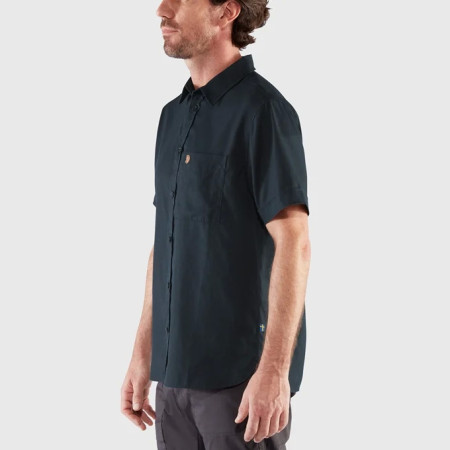 Fjällräven Övik Travel Shirt SS M | Green/Navy - Afbeelding 5