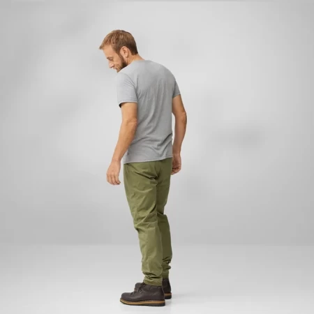 FJALLRAVEN 1960 Logo T-shirt Heren - Indigo Blue - Afbeelding 4