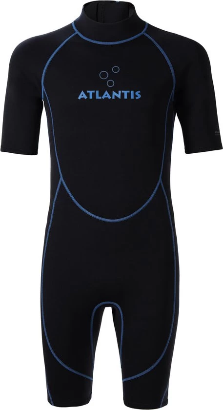 Atlantis 2mm Adventure Shorty Wetsuit | Black/Blue