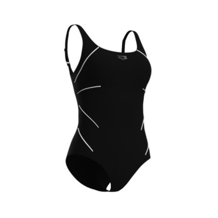 ARENA Jewel W One Piece Low C-cup | Black White - Afbeelding 3