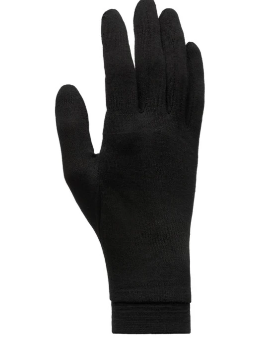 CAIRN Silk Gloves Men | Black