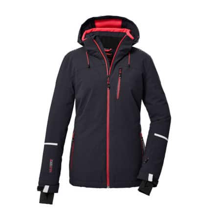 KILLTEC KSW101 Ski Jacket W | Zwart Rood