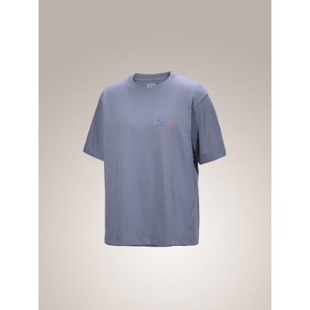 ARC'TERYX Kragg Cotton Logo SS M | Blue Melange - Afbeelding 2