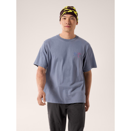 ARC'TERYX Kragg Cotton Logo SS M | Blue Melange