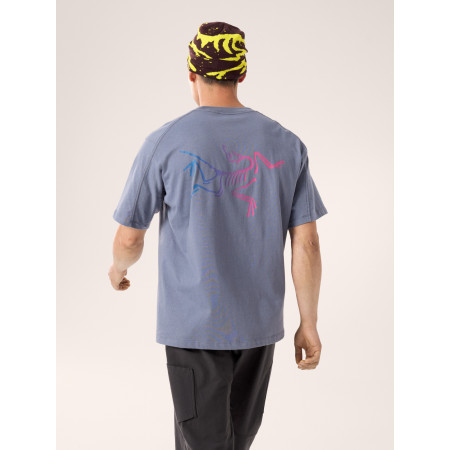 ARC'TERYX Kragg Cotton Logo SS M | Blue Melange - Afbeelding 3