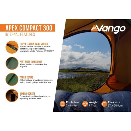 VANGO Apex Compact 300 tent - Afbeelding 4
