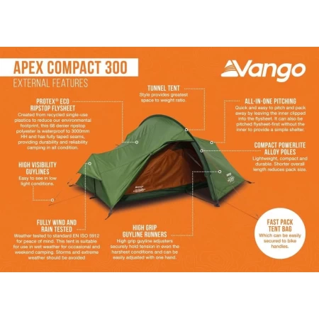 VANGO Apex Compact 300 tent - Afbeelding 6