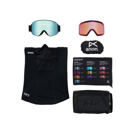 ANON M4 Cylindrical BLK S2 blue+S1 - Afbeelding 3