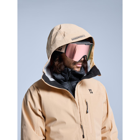 POEDERBAAS Freeride 3L Shell Jckt Mn sand - Afbeelding 5