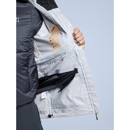 POEDERBAAS Freeride 3L Shell Jckt Mn sand - Afbeelding 4