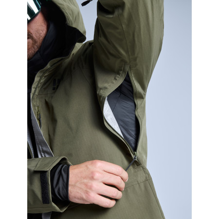 POEDERBAAS Freeride 3L Shell Jckt Mn oliv - Afbeelding 5