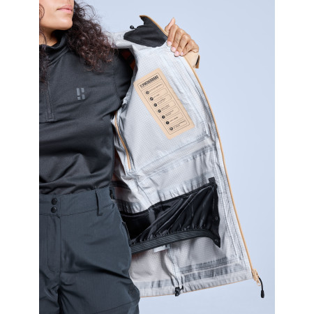 POEDERBAAS Freeride 3L Shell Jckt Wm sand - Afbeelding 6
