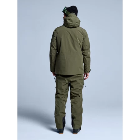 POEDERBAAS Freeride 3L Shell Jckt Mn oliv - Afbeelding 3