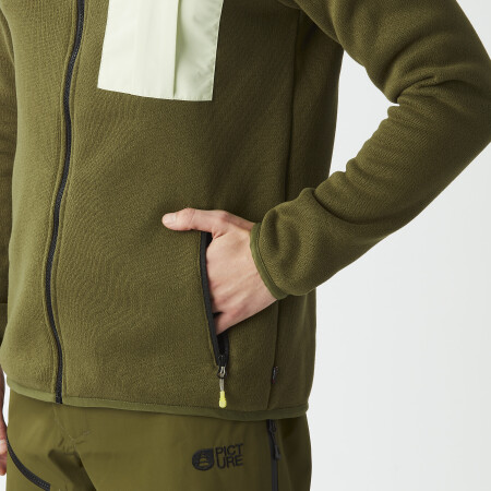 PICTURE Dauwy Full zip Flc tobacco - Afbeelding 7