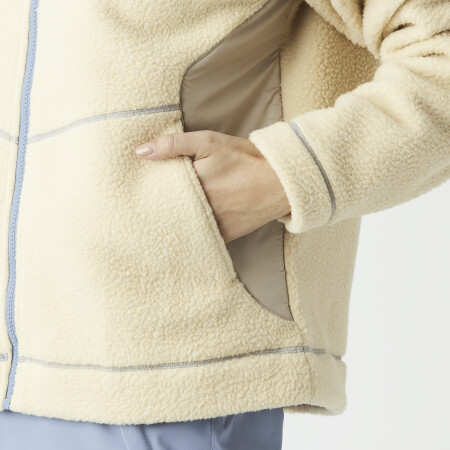 PICTURE Zelkova Zipp Fleece wood ash - Afbeelding 6