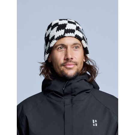 POEDERBAAS Checkerboard Beanie blk white - Afbeelding 3