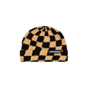 POEDERBAAS Checkerboard Beanie w sand
