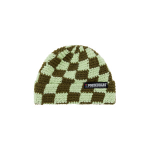 POEDERBAAS Checkerboard Beanie olive grn