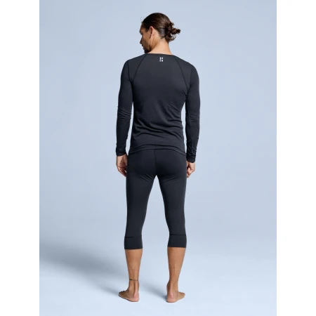 POEDERBAAS Merino Baselayer 3/4 Pnt M blk - Afbeelding 6