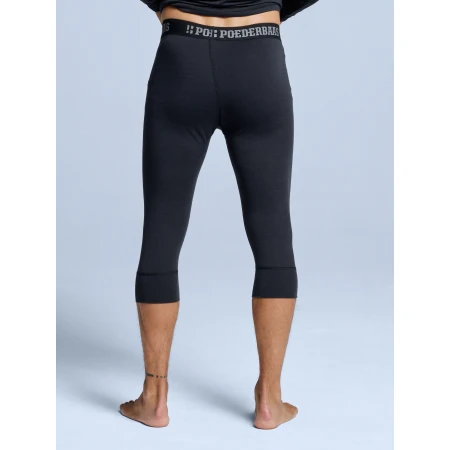 POEDERBAAS Merino Baselayer 3/4 Pnt M blk - Afbeelding 5